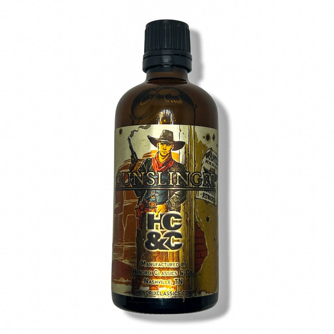 Gunslinger Aftershave Splash / EDT Cologne (100ml) - by Hendrix Classics & Co