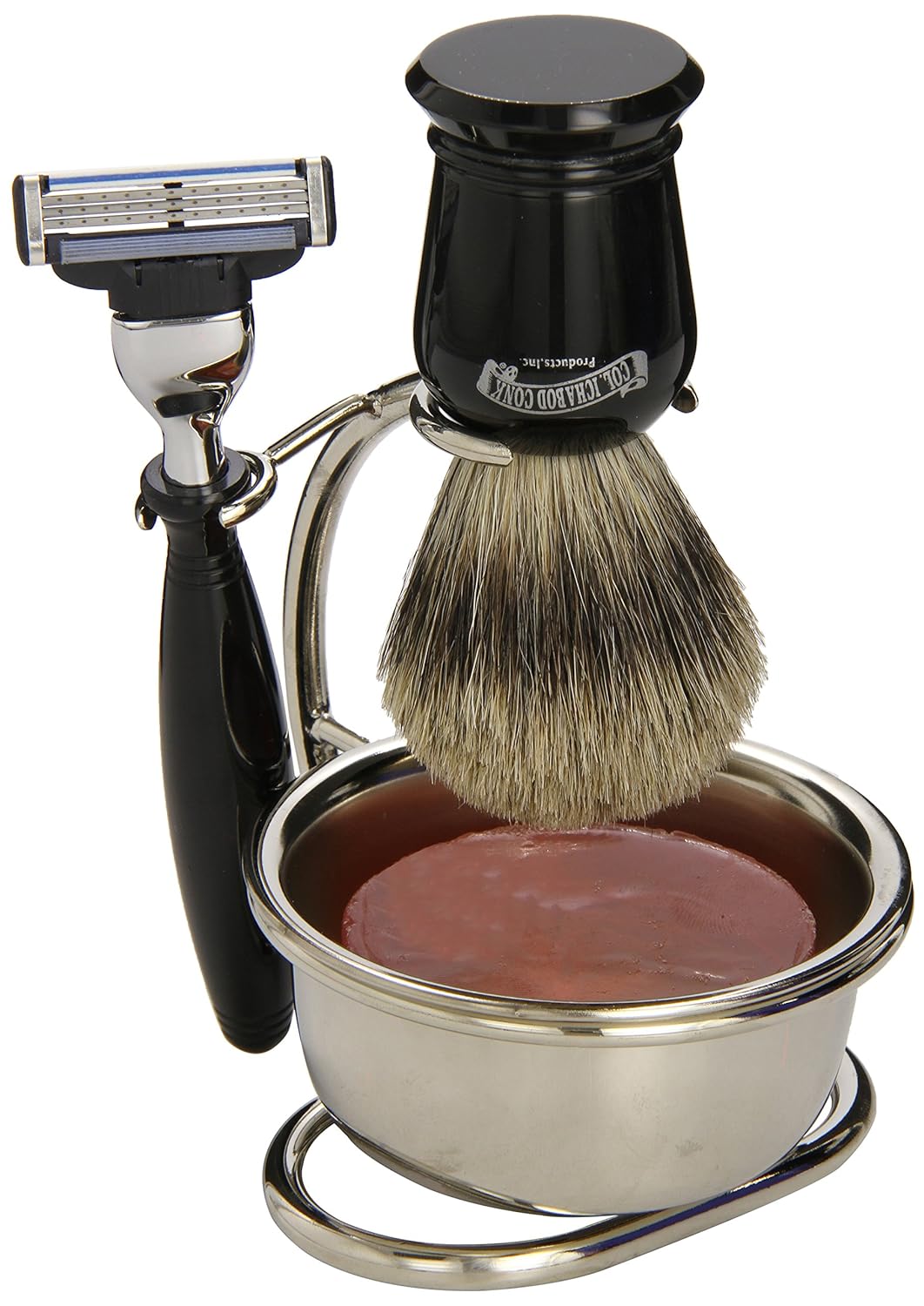 Colonel Ichabod Conk 4 Piece Shave Set