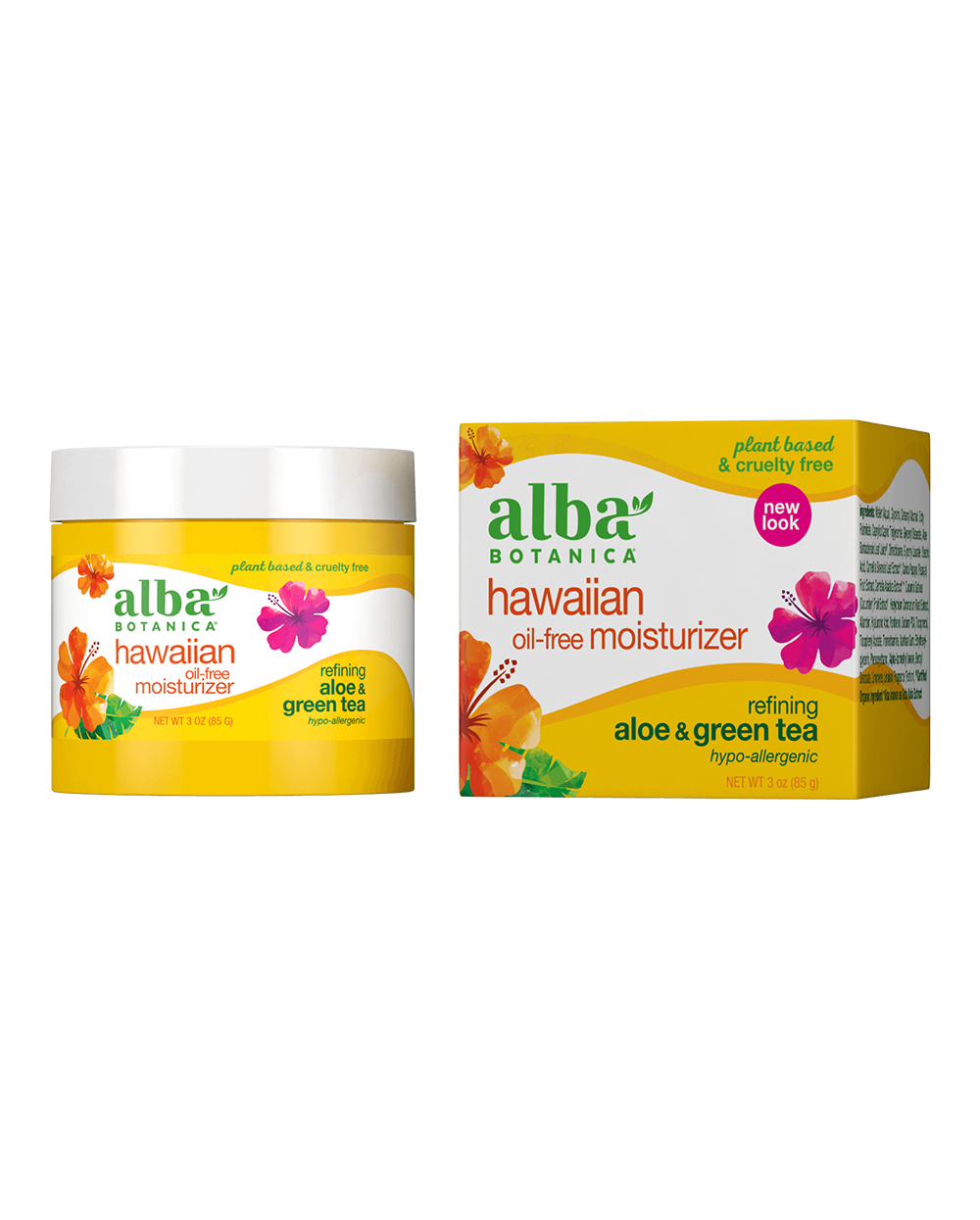 Alba Botanica Hawaiian Oil-Free Moisture Cream, Aloe & Green Tea