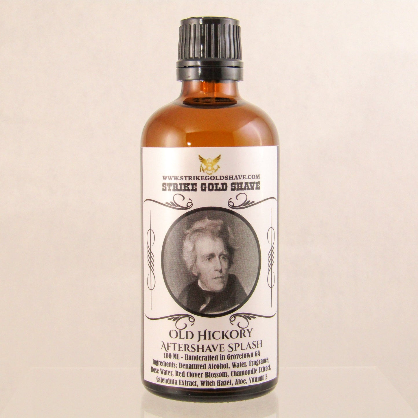 Old Hickory Aftershave Splash - by Strike Gold Shave