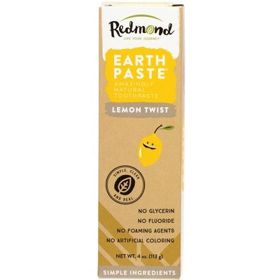 REDMOND EARTHPASTE Toothpaste Lemon Twist with Silver