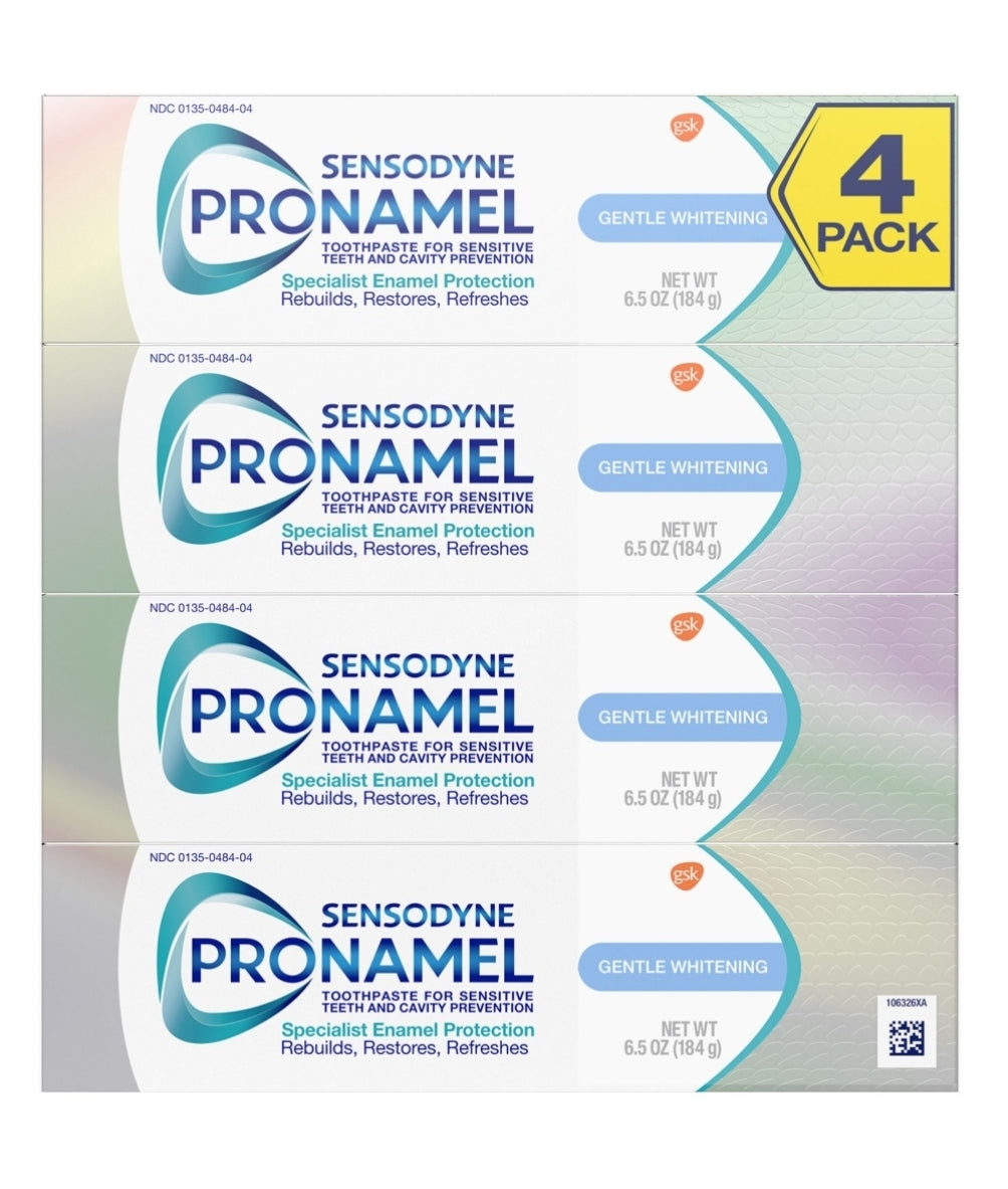 Sensodyne Pronamel Gentle Whitening Toothpaste for Sensitive Teeth, Alpine Breeze (6.5 oz., 4pk)