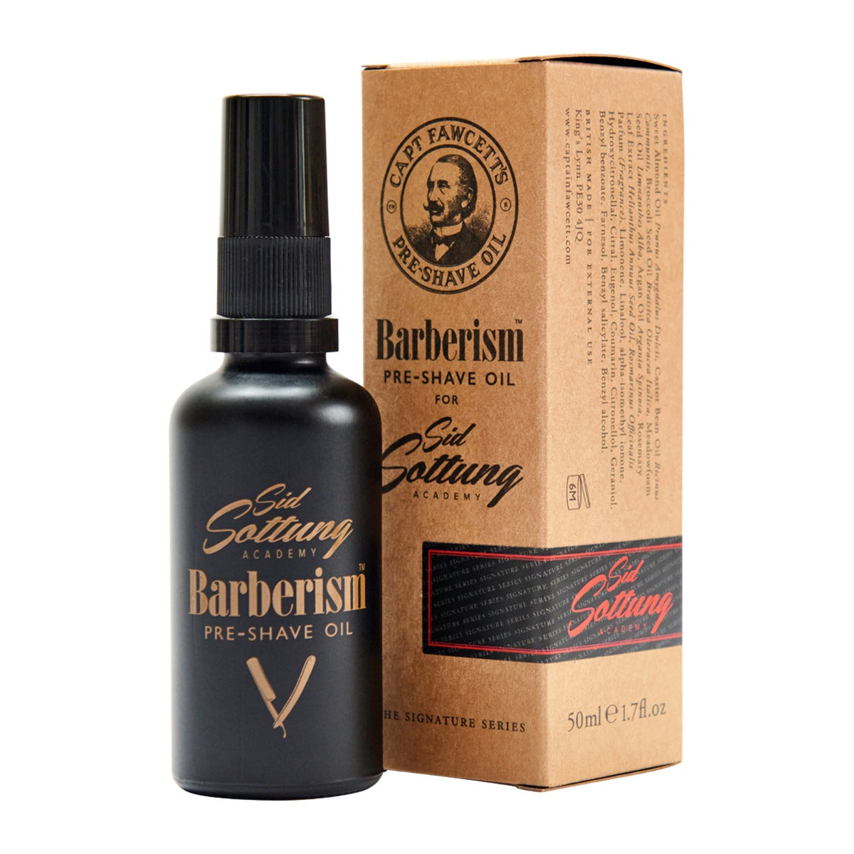 Captain Fawcett's Barberism Pre-Shave Oil by Sid Sottung, 50ml