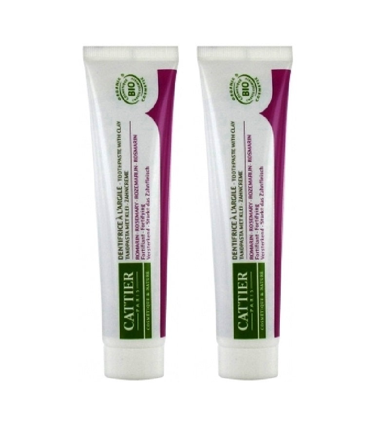 2xPack Cattier Organic Dentargile Strengthening Toothpaste - 150 ml
