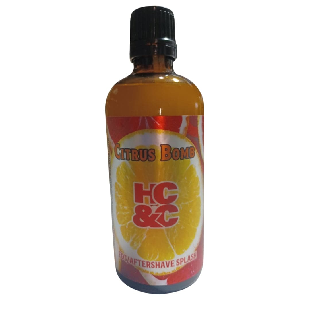 Citrus Bomb Aftershave Splash / EDT Cologne (100ml) - by Hendrix Classics & Co