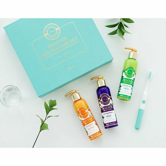 EDCOS  Oracool Dentalcare Set 3 pump Toothpastes & Sonic Toothbrush