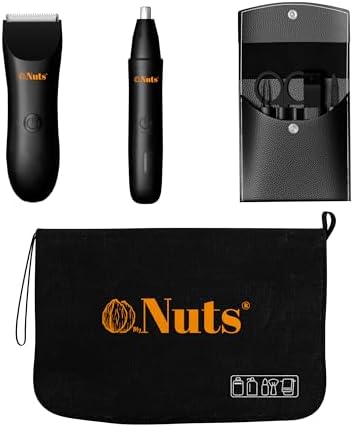 My Nuts Grooming kit Men - Compact and Powerful Pubic Hair Trimmer for Men, Ball Shaver, Ball Trimmer, Body Groomer for Men,Mens Personal Grooming kit - Ideal for Travelers and Young Men.
