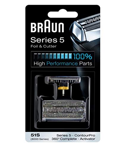 Braun 8000 Series 5 Contourpro 360° Complete 51S Shaver Foil/Cutter Pack S18 by Braun