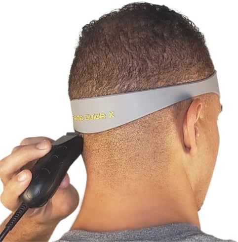 Fade Guide X and Neckline Shaving Template | Curved Silicone Band | Great for Creating Fade Guidelines and for DIY Haircuts | Fade Guide for Hair Clippers