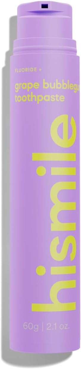 Hismile Grape Bubblegum Flavoured Fluoride Toothpaste
