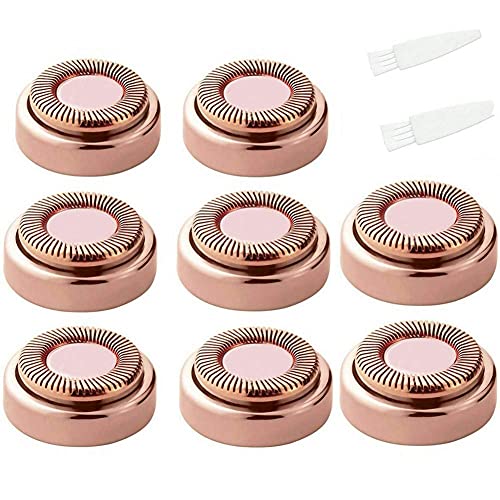 For Flawless Hair Remover 8pcs Replacement Heads Count Replacing Blades Cleaning(GEN 1,18K Rose Gold 8pcs)