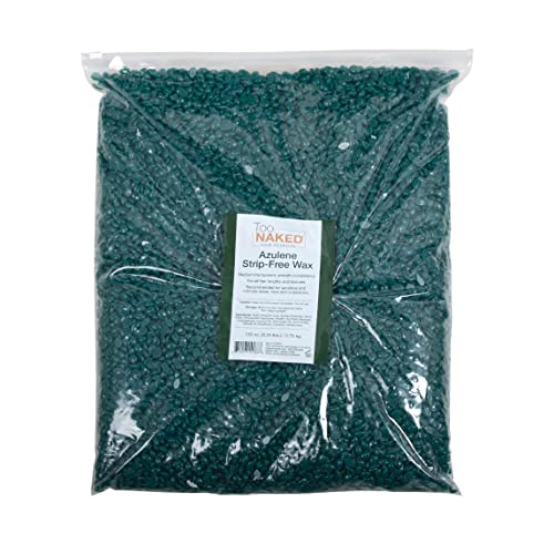 Too Naked Azulene Strip-Free Wax, All-Around for Sensitive Areas, Medium-Transparency with Smooth Consistency, 132 Ounces