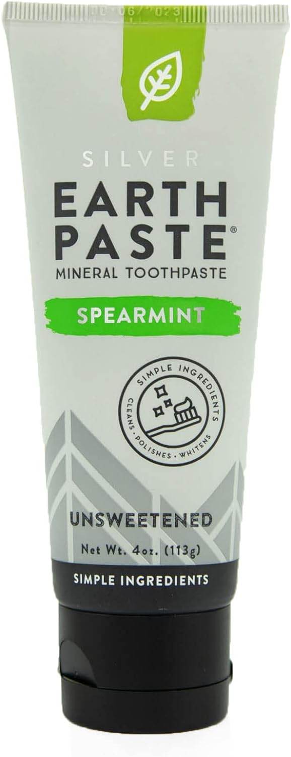Redmond Earthpaste with Silver - Natural Non-Fluoride Toothpaste, 4 Ounce Tube (Peppermint) - Premium toothpaste from Concordia Style Boutique - Just $16.23! Shop now at Concordia Style Boutique