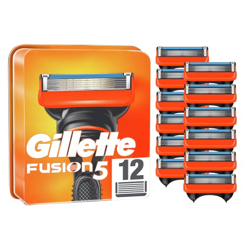 Men’s Gillette Fusion5 Razor Blades – 1 Pack of 12