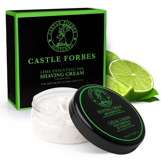 Castle Forbes Lime Oil Shaving Cream, 6.8 fl. oz.