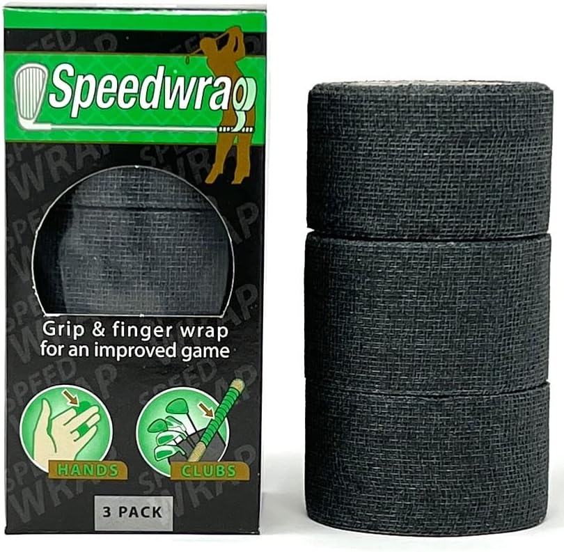 Golf Grip Wrapping Tape & Finger Wrap - Innovative Golf Club Grip Solution - Enjoy a Fresh New Grip Feel in Less Than 1 Minute