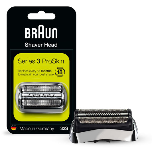Braun Series 3 32S Foil & Cutter Replacement Head, Compatible with Models 3000s, 3010s, 3040s, 3050cc, 3070cc, 3080s, 3090cc