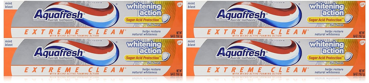 Aquafresh Action Toothpaste, Extreme Clean Whitening