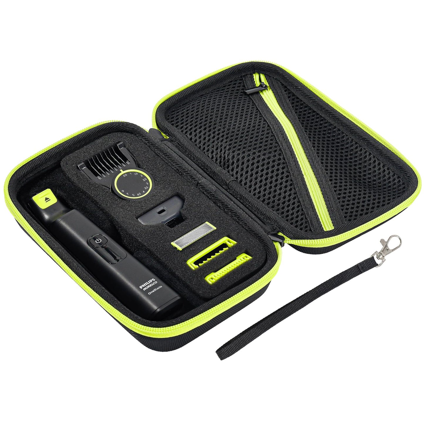 ProCase Hard Carrying Case for Philips Norelco OneBlade 360 Pro Hybrid Electric Trimmer, QP6530/70 QP6531/70 QP6550 QP2724 QP2834, Travel Storage Bag for Men Razor Shaver Guard Replacement Blades
