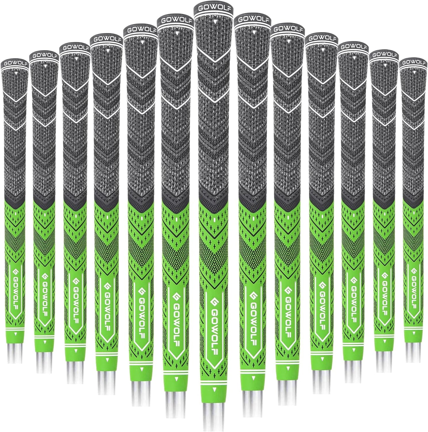 Golf Grip 13 Pack Cord Rubber Multi-compound Golf Driver Irons Club Grips with 15pcs Free Tapes
