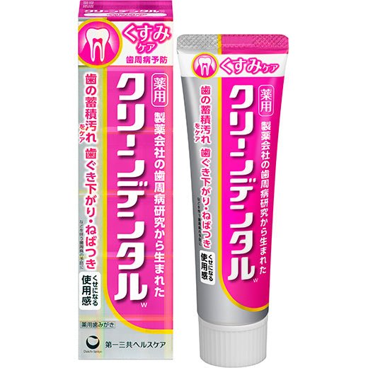 DAIICHI SANKYO Clean Dental L Medicated Tooth Paste #Pink Whitening Care 100g