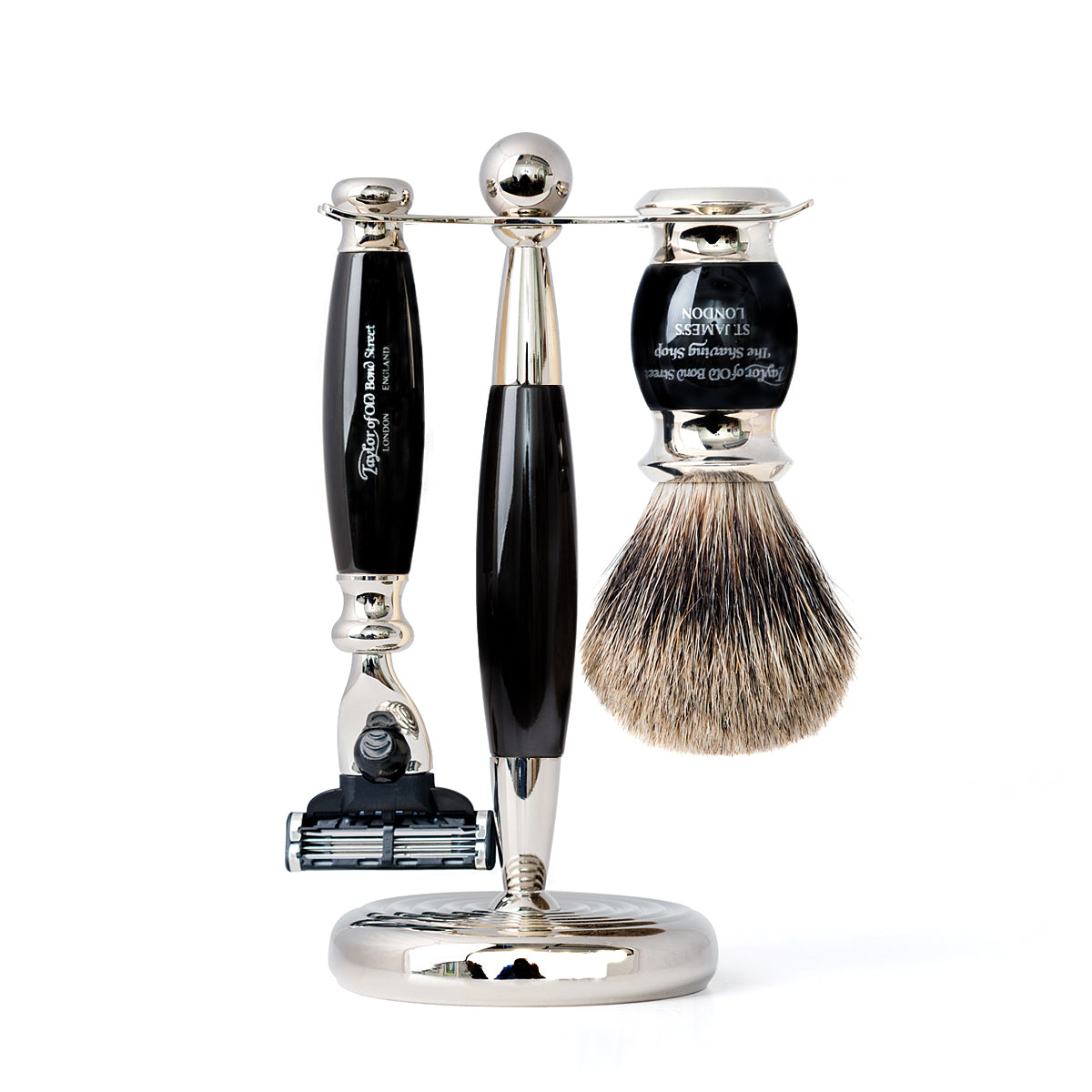 Pure Badger Mach3 Edwardian Shaving Set (individual items)