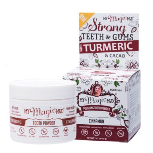 MY MAGIC MUD Polishing Tooth Powder Cinnamon Clove Turmeric & Cacao 40g