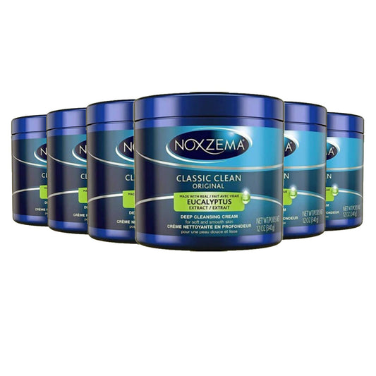 Noxzema Classic Clean Original Deep Cleansing Cream with Eucalyptus - 12 oz- 6 Pack