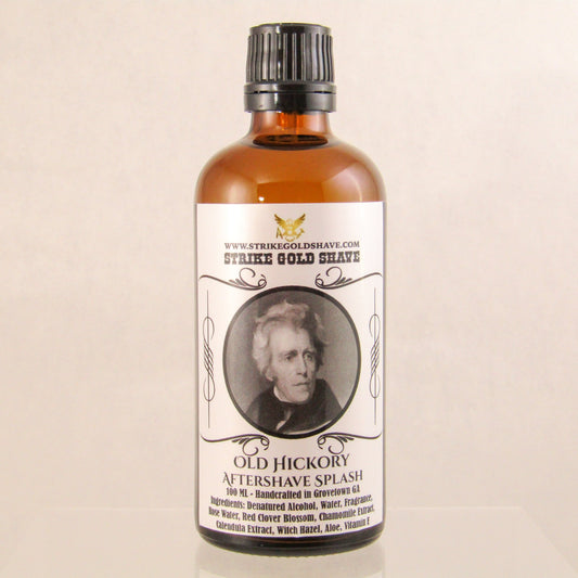 Old Hickory Aftershave Splash - by Strike Gold Shave