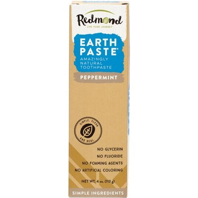 REDMOND EARTHPASTE Peppermint Toothpaste with Silver