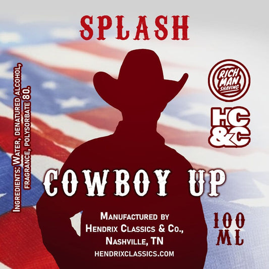 Cowboy Up Aftershave Splash - by Hendix Classics & Co
