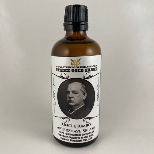 Uncle Jumbo Aftershave Splash - by Strike Gold Shave