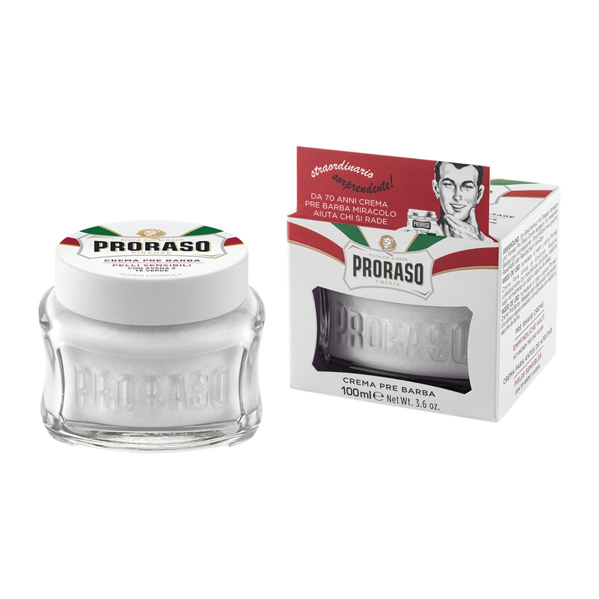 Proraso Pre-Shave Cream: Sensitive Skin, 100ml
