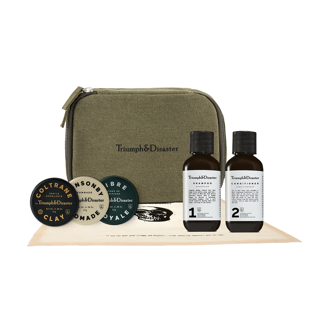 Triumph & Disaster Road Less Travelled - Haircare Travel Set